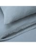 UNCOVER BY SCHIESSER Mousseline beddengoedset "Lennox" lichtblauw