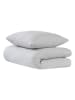 UNCOVER BY SCHIESSER Mousseline beddengoedset "Lennox" lichtgrijs