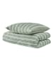 UNCOVER BY SCHIESSER Renforcé beddengoedset "Colorado" groen/wit