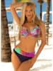 Aquarilla Bikini "Fiorana" w kolorze granatowym ze wzorem