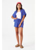 Garcia Leinenbluse in Blau
