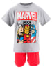 MARVEL Avengers Pyjama "Avengers" in Grau/ Rot
