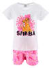 Disney König der Löwen Pyjama "ROI Lion" in Weiß/ Rosa