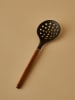 BELLA MAISON Łyżka cedzakowa w kolorze brązowo-czarnym - dł. 32,5 cm