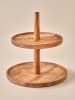 BELLA MAISON Etagere "Elara" in Braun - (H)23 x  Ø 23 cm