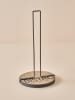 BELLA MAISON Keukenrolhouder "Bistro" zwart/lichtbruin - (H)31,5 x Ø 16 cm