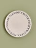 BELLA MAISON Talerze śniadaniowe (6 szt.) "Motto" w kolorze biało-czarnym - Ø 20 cm