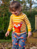 Frugi Longsleeve in Gelb/ Weiß