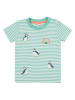 Frugi Shirt in Grün/ Weiß