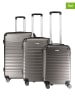 Geographical Norway 3-delige hardcase-trolleyset "Shock" grijs