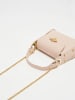 Christian Laurier Leren schoudertas "Noemie" beige - (B)18 x (H)12 x (D)5 cm