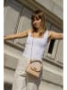 Christian Laurier Leren schoudertas "Noemie" beige - (B)18 x (H)12 x (D)5 cm