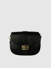 Christian Laurier Leder-Umhängetasche "Ophia" in Schwarz - (B)27 x (H)20 x (T)7 cm