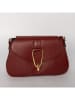 Christian Laurier Leder-Umhängetasche "Leorad" in Bordeaux - (B)20 x (H)15 x (T)6 cm