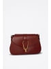 Christian Laurier Leder-Umhängetasche "Leorad" in Bordeaux - (B)20 x (H)15 x (T)6 cm