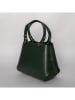 Christian Laurier Leder-Henkeltasche "Esmee" in Dunkelgrün - (B)29 x (H)22 x (T)10 cm
