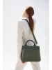 Christian Laurier Leder-Henkeltasche "Shaina" in Dunkelgrün - (B)31 x (H)25 x (T)10 cm