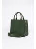 Christian Laurier Leder-Henkeltasche "Shaina" in Dunkelgrün - (B)31 x (H)25 x (T)10 cm