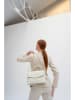Christian Laurier Leder-Henkeltasche "Diane" in Creme - (B)27 x (H)20 x (T)11 cm
