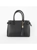 Christian Laurier Leder-Henkeltasche "Mini Anita" in Schwarz - (B)28 x (H)19 x (T)13 cm