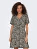 ONLY Kleid in Schwarz/ Hellbraun