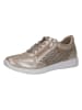 Caprice Leren sneakers goudkleurig