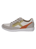 Caprice Leren sneakers grijs/geel