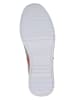 Caprice Leren sneakers grijs/geel