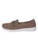 Caprice Leren instappers taupe