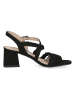 Caprice Leren haksandalen zwart