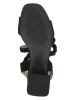 Caprice Leder-Sandaletten in Schwarz