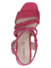 Caprice Leren haksandalen fuchsia