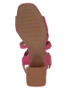 Caprice Leren haksandalen fuchsia