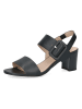 Caprice Leren haksandalen zwart