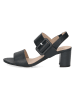 Caprice Leder-Sandaletten in Schwarz