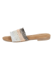Lazamani Slippers zilverkleurig/roségoudkleurig