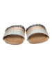 Lazamani Slippers zilverkleurig/roségoudkleurig