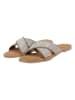 Lazamani Slippers zilverkleurig
