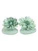 Lazamani Leren teenslippers mintgroen