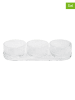 Stelton 4tlg. Servierset "Pilastro" in Transparent