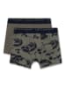 Sanetta 2er-Set: Boxershorts in Khaki/ Dunkelblau