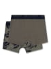 Sanetta 2er-Set: Boxershorts in Khaki/ Dunkelblau