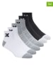 Hurley 6er-Set: Sportsocken in Weiß/ Grau/ Schwarz