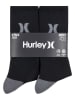 Hurley 6er-Set: Sportsocken in Schwarz