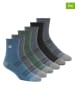Hurley 6er-Set: Sportsocken in Blau/ Grau/ Grün
