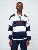 GAP Sweatshirt in Dunkelblau/ Weiß