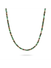 Taboo Vergold. Halskette mit Edelsteinen - (L)40 cm