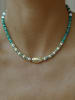 Taboo Vergold. Halskette mit Edelsteinen - (L)40 cm