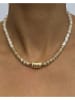 Taboo Vergulde ketting met edelstenen - (L)40 cm