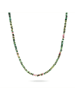 Taboo Vergold. Halskette mit Edelsteinen - (L)41 cm